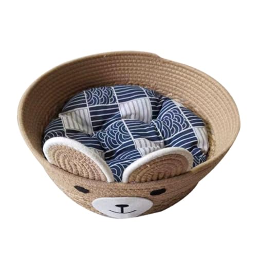 XITEA Hundebett, stilvolles Nest für kleine Welpen, Kätzchen, Cartoon-Bärkorb, Haustierbett, abnehmbares Kissen für den Haushalt XITEA Hundebett, stilvolles Nest für kleine Welpen, Kätzchen, Cartoon-Bärkorb, Haustierbett, abnehmbares Kissen für den Haushalt von XITEA
