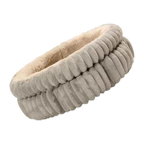 XITEA Plüsch-Katzenbett für Indoor-Katzen und kleine Hunde, mit waschbarem, abnehmbarem Kissen und rutschfester Unterseite, Ruheplatz für Kätzchen von XITEA