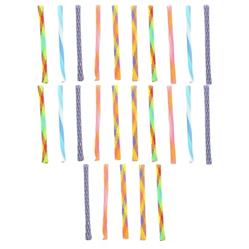 XITEA Schleifspielzeug für Katzen, bunt, zum Kauen von Kätzchen, zieht Katzen an, Federrohrform, Training, 25 Stück von XITEA