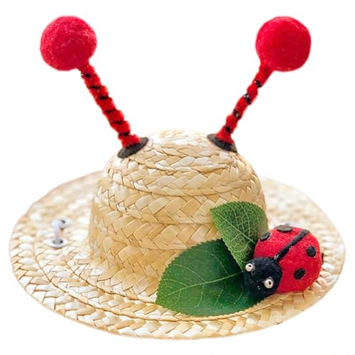 XITEA Strohhut für Hunde, für Welpen, kleine Katzen, Sonnenhut, Hundehut, für modische Hunde XITEA Strohhut für Hunde, für Welpen, kleine Katzen, Sonnenhut, Hundehut, für modische Hunde von XITEA