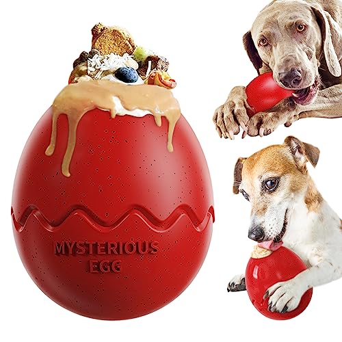 XIUWOUG Hundespielzeug Unzerstörbar | Kauspielzeug für Hunde, das mit Leckerlis Gefüllt und Eingefroren Werden Kann | Zahnpflege Hundeknochen aus 10 mm dickem Naturkautschuk,Rot XIUWOUG Hundespielzeug Unzerstörbar | Kauspielzeug für Hunde, das mit Leckerlis Gefüllt und Eingefroren Werden Kann | Zahnpflege Hundeknochen aus 10 mm dickem Naturkautschuk,Rot von XIUWOUG