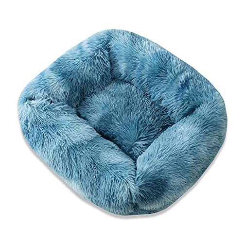XJHKG Weiches Donut Hunde Katzenbett, Wärmendes Plüsch Haustierkissenbett mit Rutschfester Unterseite(B,XL) von XJHKG