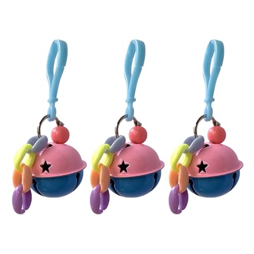 Blockgiespielzeug, 3pcs Shot -Spielzeug, Papageikautkau -Futtersuche Spielzeug, farbenfrohe Metallglocken, die Grudgie -Spielzeuge und Accessoires hängen, Vogelzähne kauen Kuhdesselspielzeug für Käfi Blockgiespielzeug, 3pcs Shot -Spielzeug, Papageikautkau -Futtersuche Spielzeug, farbenfrohe Metallglocken, die Grudgie -Spielzeuge und Accessoires hängen, Vogelzähne kauen Kuhdesselspielzeug für Käfi von XJKLBYQ