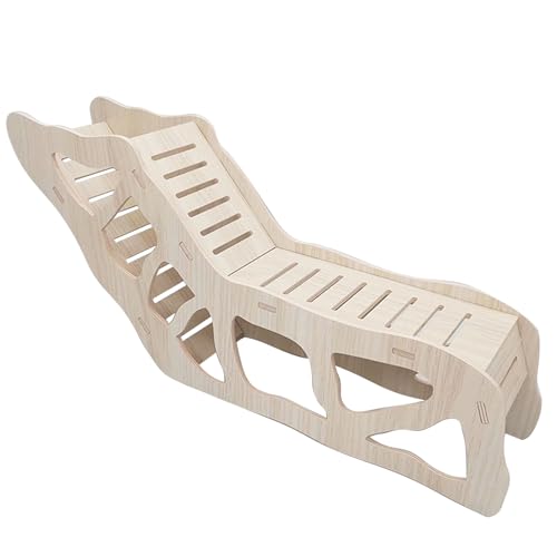 Hamsterbrücken, Hamster -Tunnel, Holzspielspielzeug aus Versteck mit Leiter, Spielplatz für Zwergmäuse zum Verstecken, Schlafen, Klettern, Spielen, Ruheln und Kauen von XJKLBYQ