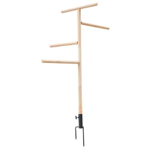 Hühner Barch Stand, Hühnerplatz für Coop, Holzständer mit Metall -Bodenstecker, Birds -Trainingsplattformen für Cockatiels Lovebirds Papagei Hühner Barch Stand, Hühnerplatz für Coop, Holzständer mit Metall -Bodenstecker, Birds -Trainingsplattformen für Cockatiels Lovebirds Papagei von XJKLBYQ