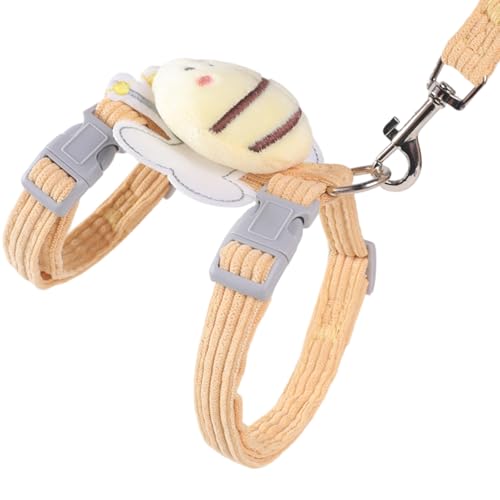 Hundekatze Kabelbaum und Leinen -Set, weiches Netz gepolstert und Verstellbarer Welpe Weste süße Hundekleidung Flucht Proof Easy Walk Pet Accessoires Hundekatze Kabelbaum und Leinen -Set, weiches Netz gepolstert und Verstellbarer Welpe Weste süße Hundekleidung Flucht Proof Easy Walk Pet Accessoires von XJKLBYQ