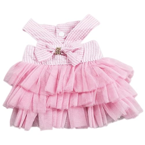 Hundevorräte, Hundekleid, Prinzessin Spitzenkleid Mädchen Kleidung mit Bugdekor, dekorativer Spitzenverkleidungsrock für kleine Hunde Katzen, m von XJKLBYQ