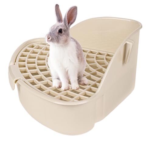Kaninchendrüsenbox, Dreieck Rabbit Hamster Toilette mit Gitter, Plastik -Eckstrauderschachtel für kleine Anima -Meerschweinchen, Frettchen, Ratte, Eichhörnchen, Chinchillas Kaninchendrüsenbox, Dreieck Rabbit Hamster Toilette mit Gitter, Plastik -Eckstrauderschachtel für kleine Anima -Meerschweinchen, Frettchen, Ratte, Eichhörnchen, Chinchillas von XJKLBYQ