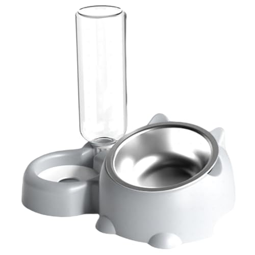 Katzenfutter und Wasserschüssel Set, Hundeschale mit Wasserspender, flitzerfreundlichem erhöht Katzenfutter und Wasserschüssel Set, Hundeschale mit Wasserspender, flitzerfreundlichem erhöht von XJKLBYQ