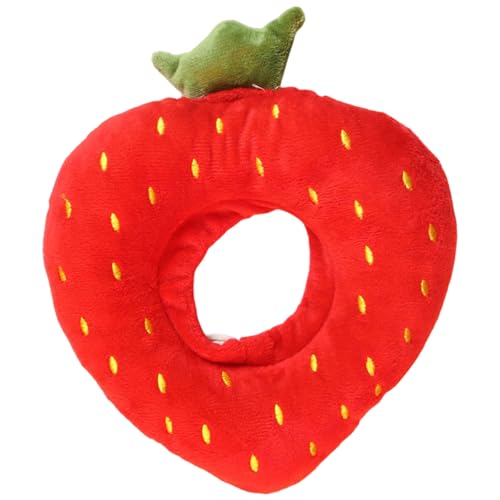 Katzenkragen, niedliche Erdbeerform Elizabeth Neck Recovery Kragen, weicher Hals -Donut für Katzen Kätzchen Kaninchen Haustiere Katzenkragen, niedliche Erdbeerform Elizabeth Neck Recovery Kragen, weicher Hals -Donut für Katzen Kätzchen Kaninchen Haustiere von XJKLBYQ