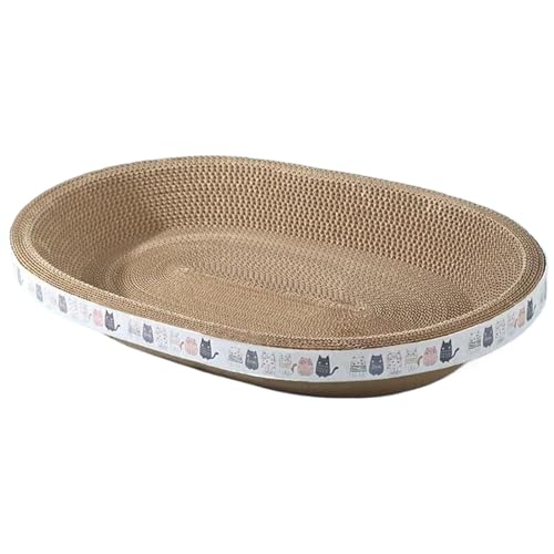 XJKLBYQ Katzenkratzer, runde Pappkatze Kratzer, wölbende Wellpapier -Katzenkratzer, kleine Katzen -Couch -Beschützer, Katzenkratzer für Innenkatzen/ 16.9 x 10,2 x 3,5 XJKLBYQ Katzenkratzer, runde Pappkatze Kratzer, wölbende Wellpapier -Katzenkratzer, kleine Katzen -Couch -Beschützer, Katzenkratzer für Innenkatzen/ 16.9 x 10,2 x 3,5 von XJKLBYQ
