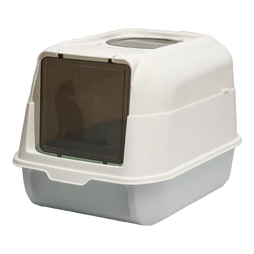Katzentrübterbox, abnehmbare überdachte Katzentoilette mit Deckel, spritzsicher und lecksicherer Plastik-Katzen-Toilette für Haustierhäuser/18x13x12 Zoll Katzentrübterbox, abnehmbare überdachte Katzentoilette mit Deckel, spritzsicher und lecksicherer Plastik-Katzen-Toilette für Haustierhäuser/18x13x12 Zoll von XJKLBYQ