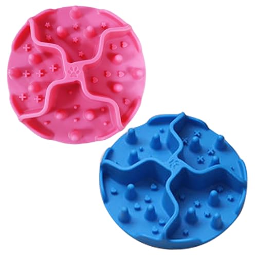 Langsame Feeder Hundeschalen Einsatz, 2pcs Cuttable Slow Feeder Dog Bowl Einsatz, 5-Zoll Langsame Feeder Hundeschalen Einsatz, 2pcs Cuttable Slow Feeder Dog Bowl Einsatz, 5-Zoll von XJKLBYQ