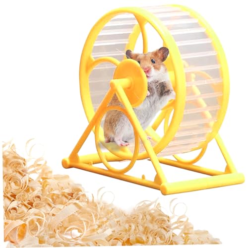 Mini Stummes Hamster -Übungsrad für Haustiere - Running Toy Ball für Rennmäuse, Mäuse, Ratten, Meerschweinchen - Käfigzubehör von XJKLBYQ