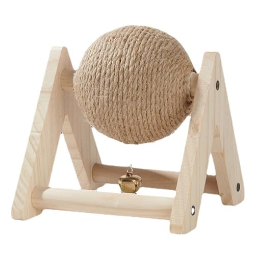 XJKLBYQ Sisal Rabbit Claw Ball Kratzer mit Ball, Hasenkratzspielzeugkugel mit Glocken, Kaninchen Kratzer mit dreieckiger Basis für Innenräume XJKLBYQ Sisal Rabbit Claw Ball Kratzer mit Ball, Hasenkratzspielzeugkugel mit Glocken, Kaninchen Kratzer mit dreieckiger Basis für Innenräume von XJKLBYQ