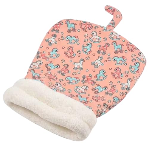 Tragbares, sanftes, selbstbewärgende Katzenschlafsack, Haustiernest für kleine Katzen und Hunde, gemütliches Plüschbett für Komfort/ 21, 7 x 17, 7 Zoll von XJKLBYQ