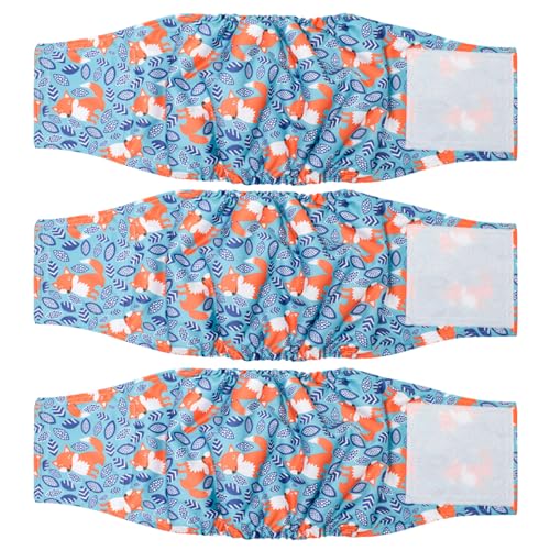 XJKLBYQ 3pcs Hundetwindeln männlich, superabsorbierende Bauchbänder für Hunde, waschbare Hundewindeln Männlich leckeres Hundekontinenz mit elastischer Kante, Bauchbänder für Hunde XJKLBYQ 3pcs Hundetwindeln männlich, superabsorbierende Bauchbänder für Hunde, waschbare Hundewindeln Männlich leckeres Hundekontinenz mit elastischer Kante, Bauchbänder für Hunde von XJKLBYQ