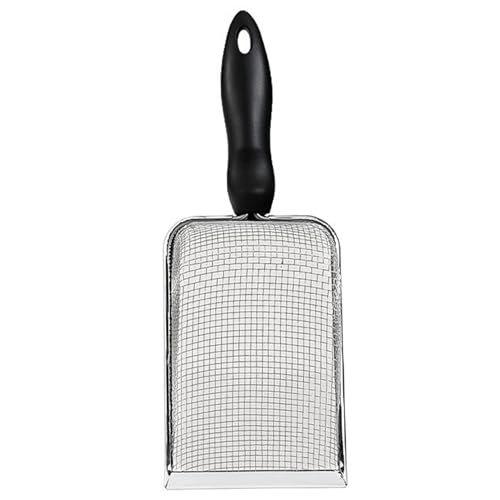 XJKLBYQ Edelstahlstreu -Schaufel, feiner Mesh Katzenstreu -Sifter mit Plastikgriff, Katzenkacke -Schaufel mit hängendes Loch XJKLBYQ Edelstahlstreu -Schaufel, feiner Mesh Katzenstreu -Sifter mit Plastikgriff, Katzenkacke -Schaufel mit hängendes Loch von XJKLBYQ