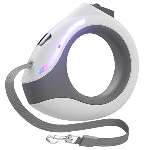 XJKLBYQ Einziehbare Hundeleine, wiederaufladbar, mit LED-Licht, 299,7 cm, runder Griff, Hundeleine mit Schloss, ergonomisches Atmungslicht, Hundeleine für kleine und mittelgroße Hunde XJKLBYQ Einziehbare Hundeleine, wiederaufladbar, mit LED-Licht, 299,7 cm, runder Griff, Hundeleine mit Schloss, ergonomisches Atmungslicht, Hundeleine für kleine und mittelgroße Hunde von XJKLBYQ