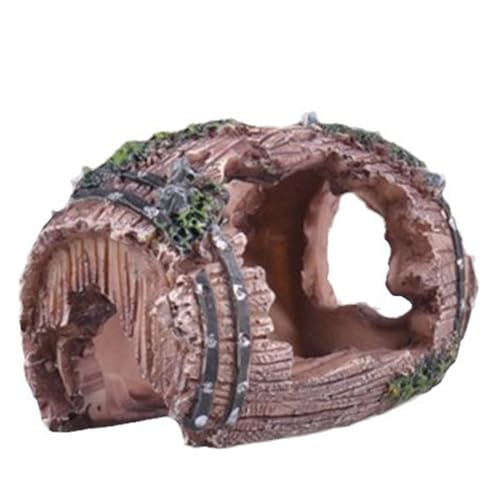 XJKLBYQ Gebrochenes Fassdekor, Fisch -Versteck für Aquarium, Harz Betta Fischtankzubehör Ornamente für Kleintiere Spiel Ruhestrasse/3,7 x 2,8 x 2 Zoll XJKLBYQ Gebrochenes Fassdekor, Fisch -Versteck für Aquarium, Harz Betta Fischtankzubehör Ornamente für Kleintiere Spiel Ruhestrasse/3,7 x 2,8 x 2 Zoll von XJKLBYQ