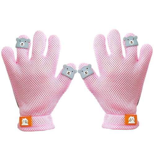 XJKLBYQ Haustierpflegehandschuh, 2pcs Katzenpinselhandschuhe, verdickte effiziente Haustierhaarentfernermassage mit Kammzähne und gestreifte Seite für Zuhause, Speicher XJKLBYQ Haustierpflegehandschuh, 2pcs Katzenpinselhandschuhe, verdickte effiziente Haustierhaarentfernermassage mit Kammzähne und gestreifte Seite für Zuhause, Speicher von XJKLBYQ