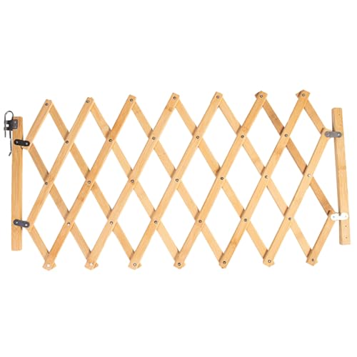 XJKLBYQ Haustür für Haustier-Isolation, Holzzaun expandierender Trenntor, erweiterbares Baby-Tor mit Legierhardware Allzweckkatbenzaun für Treppentüren Innen-19x10-43in von XJKLBYQ