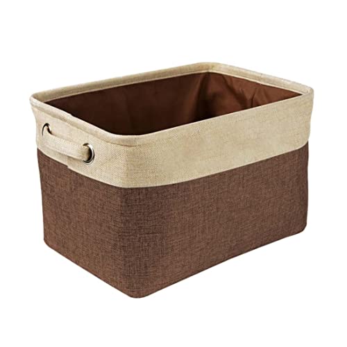 XJKLBYQ Hunde Spielzeugkasten Lagerkorb, Haustier Zusammenklappbarer Aufbewahrungsbox, Rechteck -Box -Brustorganisator für Hundekleidung, Hundebekleidung und Accessoires (braun) von XJKLBYQ