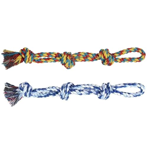 XJKLBYQ Hundeseilspielzeug, 2pcs unzerstörbarer Hundekauenspielzeug, Zähneputzen-Seilspielzeug für Zähne, Hochleistungs-Zahnspeicherspielzeug für mittlere Hunde/20,5 x 2,4 Zoll XJKLBYQ Hundeseilspielzeug, 2pcs unzerstörbarer Hundekauenspielzeug, Zähneputzen-Seilspielzeug für Zähne, Hochleistungs-Zahnspeicherspielzeug für mittlere Hunde/20,5 x 2,4 Zoll von XJKLBYQ