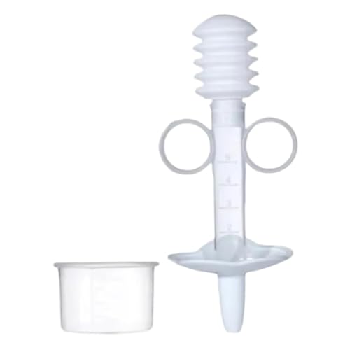 XJKLBYQ Kätzchen -Fütterungsspritze, sichere weiche Kätzchen Brustwarzen mit Maßstab & Tasse & Reinigungspinsel für Fütterung Kleiner Tiere Haustiere, Flaschen Kit von XJKLBYQ