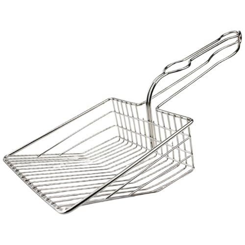XJKLBYQ Katzenstreu Schaufel großer und Schwerer Eisenstrauder-Schaufel mit ergonomischem Griff Easy Wäschehocken-Out-Kochschugel für Zuhause, Scoops XJKLBYQ Katzenstreu Schaufel großer und Schwerer Eisenstrauder-Schaufel mit ergonomischem Griff Easy Wäschehocken-Out-Kochschugel für Zuhause, Scoops von XJKLBYQ