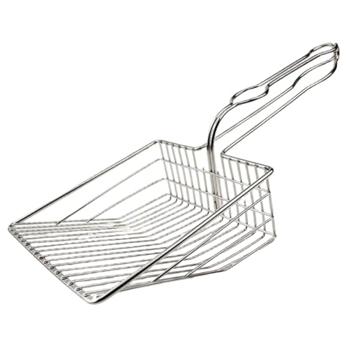XJKLBYQ Katzenstreu Schaufel großer und Schwerer Eisenstrauder-Schaufel mit ergonomischem Griff Easy Washhoor-Out Poop- für Zuhause, Cat Scooper XJKLBYQ Katzenstreu Schaufel großer und Schwerer Eisenstrauder-Schaufel mit ergonomischem Griff Easy Washhoor-Out Poop- für Zuhause, Cat Scooper von XJKLBYQ