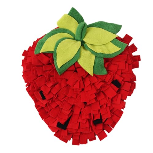 XJKLBYQ Animal Snuffle Matte, Fleece -Futtermatten, 18x14 in Nicht -Slip -Erdbeerhund -Schnupfen -Matte Safer Stressabbau Hase Futtermatte für Meerschweinchen -Rattenhamster XJKLBYQ Animal Snuffle Matte, Fleece -Futtermatten, 18x14 in Nicht -Slip -Erdbeerhund -Schnupfen -Matte Safer Stressabbau Hase Futtermatte für Meerschweinchen -Rattenhamster von XJKLBYQ
