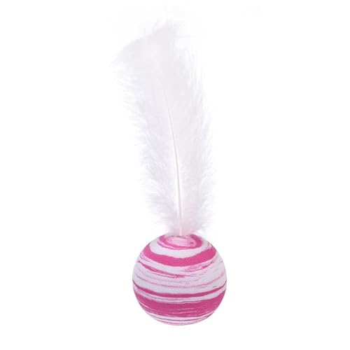 XJPXFQ 1 stück Katzenspielzeug-Stick Federstab mit Glocke Mauskäfig Spielzeug Künstliche Bunte Katze Teaser Spielzeug Heimtierbedarf Zufällige Farbe(7) von XJPXFQ