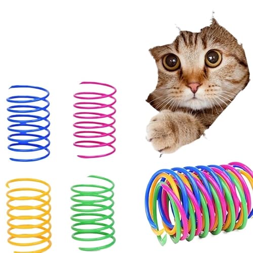 XJPXFQ Buntes Frühlingsspielzeug, kreativ, flexibel, Katzenspulenspielzeug, interaktives Spielzeug, lustiges Spielzeug, Haustierprodukt, 4 Stück XJPXFQ Buntes Frühlingsspielzeug, kreativ, flexibel, Katzenspulenspielzeug, interaktives Spielzeug, lustiges Spielzeug, Haustierprodukt, 4 Stück von XJPXFQ