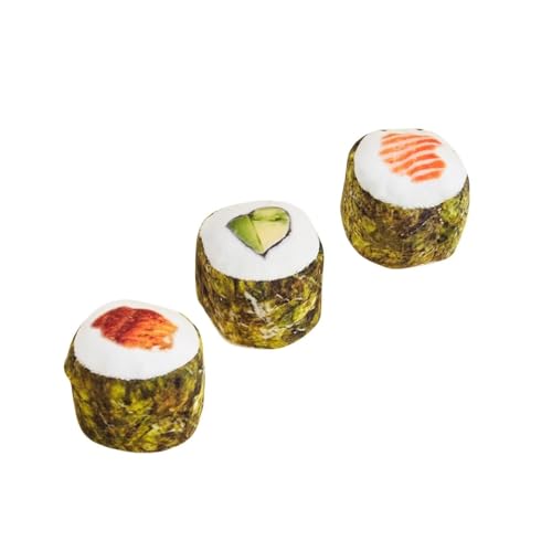 XJPXFQ Das interaktive dreidimensionale Sushi-Set für Katzen enthält Katzengras, kratzfestes, bissfestes Katzenminzspielzeug XJPXFQ Das interaktive dreidimensionale Sushi-Set für Katzen enthält Katzengras, kratzfestes, bissfestes Katzenminzspielzeug von XJPXFQ
