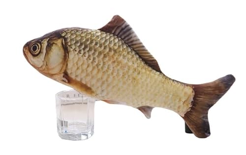 XJPXFQ Haustiere Plüsch Simulation Fisch Form Katzenspielzeug Interaktive Geschenke Fisch Katzenminze Spielzeug Gefüllte Kissen Puppe 3D Fisch Spielzeug for Haustier(2) von XJPXFQ