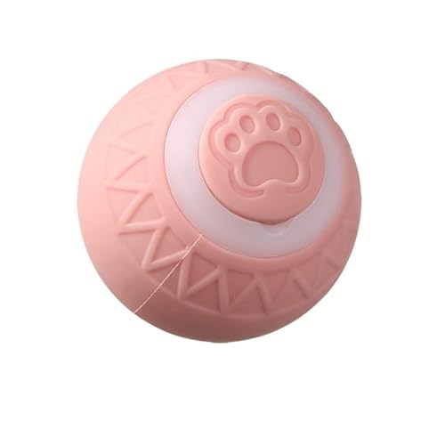 XJPXFQ Intelligentes Katzenspielzeug Interaktiver Katzenball Magischer Ball for den Innenbereich Automatisch rollendes elektronisches Katzenspielzeug Katzenspielzubehör(Pink-New) von XJPXFQ