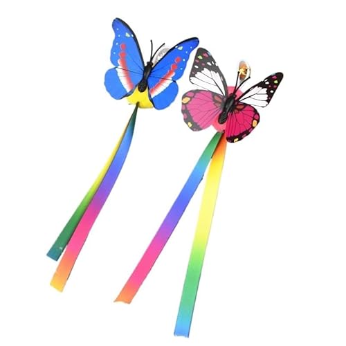 XJPXFQ Katzen-Regenbogenball, gestreifter Katzen-Ersatzkopf, Federzubehör, Glocke, Kätzchen, Fangen, Spielen, interaktives Haustierzubehör(13) von XJPXFQ