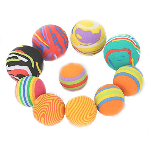 XJPXFQ Katzenspielzeug, Teaser-Ball, Training, Unterhaltung, intelligentes Katzenspielzeug, interaktiver mehrfarbiger Ball, Haustier-Spielball für Kätzchen, Kätzchen XJPXFQ Katzenspielzeug, Teaser-Ball, Training, Unterhaltung, intelligentes Katzenspielzeug, interaktiver mehrfarbiger Ball, Haustier-Spielball für Kätzchen, Kätzchen von XJPXFQ