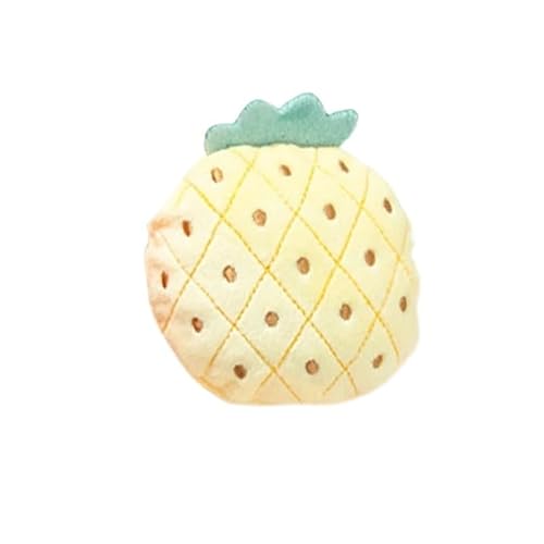 XJPXFQ Katzenspielzeug mit Katzenminze, Plüsch-Katzenspielzeug for Kätzchen, Zähneknirschen, Daumenkissen, Kauspielzeug, Krallen, Daumenbeißer, Haustierzubehör(Pineapple) von XJPXFQ