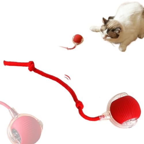 XJPXFQ Smart Interaction Rolling Ball Katzenspielzeug Ball zur Linderung der Langeweile von Hi Cat Stick Kitten Charge Katzenball Katzenzubehör(A) von XJPXFQ