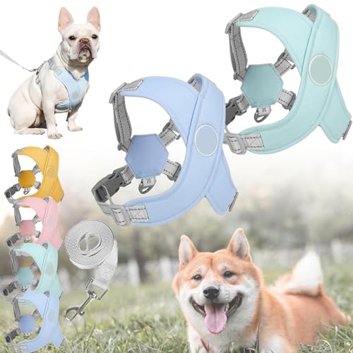 Kein Zug-Hundegeschirr für Haustiere, Adjustable Chewie Cozy Dog Harness, Breathable Escape Proof Dog Vest for Small Medium Large Dogs (2pcs-a) von XJQ