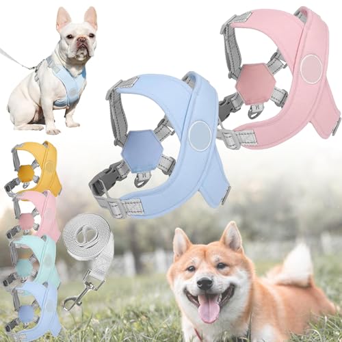 Kein Zug-Hundegeschirr für Haustiere, Adjustable Chewie Cozy Dog Harness, Breathable Escape Proof Dog Vest for Small Medium Large Dogs (2pcs-b) von XJQ