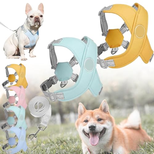 Kein Zug-Hundegeschirr für Haustiere, Adjustable Chewie Cozy Dog Harness, Breathable Escape Proof Dog Vest for Small Medium Large Dogs (2pcs-d) von XJQ