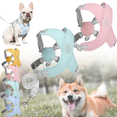 Kein Zug-Hundegeschirr für Haustiere, Adjustable Chewie Cozy Dog Harness, Breathable Escape Proof Dog Vest for Small Medium Large Dogs (2pcs-e) von XJQ