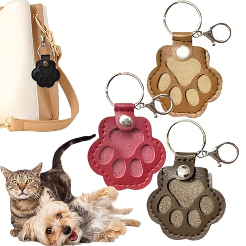 SchlüSselanhäNger Aus Leder Zur Erinnerung An Ihr Haustier, SchlüSselanhäNger füR Tierhaare, Pfotenform Hunde Katze Hair Memorial Aufbewahrungsbox, füR Handytasche, Damen, MäDchen, Herren (3pcs-b) SchlüSselanhäNger Aus Leder Zur Erinnerung An Ihr Haustier, SchlüSselanhäNger füR Tierhaare, Pfotenform Hunde Katze Hair Memorial Aufbewahrungsbox, füR Handytasche, Damen, MäDchen, Herren (3pcs-b) von XJQ