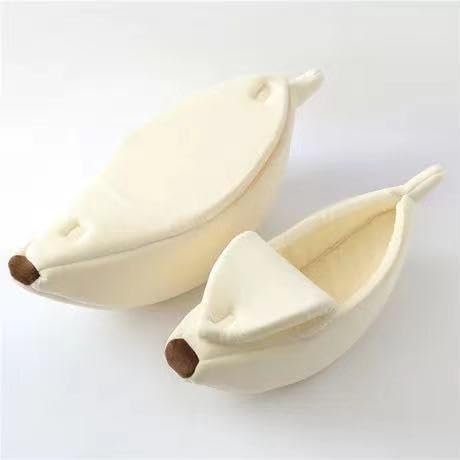 XLDZ Banana Design Katzenzelt für den Innenbereich, mit waschbarem Kissen, Weiß XLDZ Banana Design Katzenzelt für den Innenbereich, mit waschbarem Kissen, Weiß von XLDZ