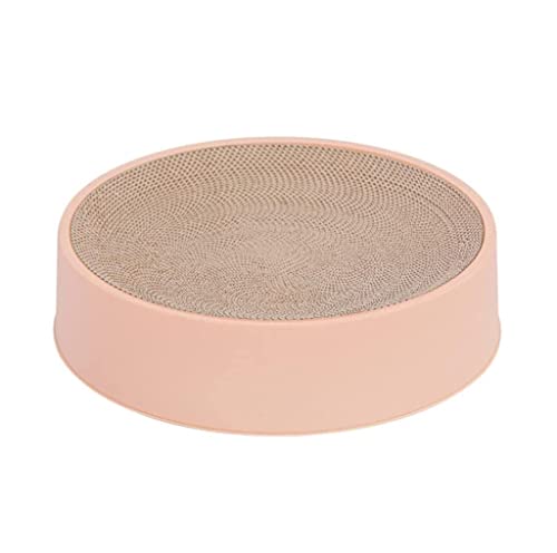 XLDZ Kratzspielzeug für Katzen, rund, Möbelschutz und Krallenbrett, rutschfester Nagelschutz für Kätzchen und Katzen, Rosa XLDZ Kratzspielzeug für Katzen, rund, Möbelschutz und Krallenbrett, rutschfester Nagelschutz für Kätzchen und Katzen, Rosa von XLDZ