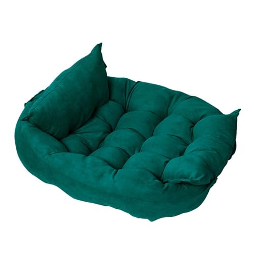 XLDZ Verstellbares, multifunktionales abnehmbares Haustierbett für Kätzchen, Welpen, Hunde und Katzen – Geburtstagsthema, waschbar, ungiftig (Waldgrün, 63 x 45 cm) von XLDZ