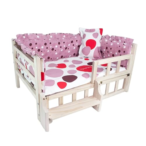 XLJLKJDS Hundebett Erhöhtes Hundebett aus Holz mit waschbarem, abnehmbarem Kissen für kleine, mittelgroße und große Hunde im Innen- und Außenbereich Hundehütte XLJLKJDS Hundebett Erhöhtes Hundebett aus Holz mit waschbarem, abnehmbarem Kissen für kleine, mittelgroße und große Hunde im Innen- und Außenbereich Hundehütte von XLJLKJDS